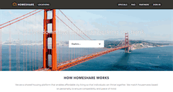 Desktop Screenshot of homeshare.com