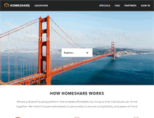 Tablet Screenshot of homeshare.com